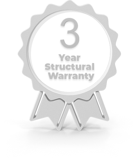 3 year structuarl warrnaty - badge