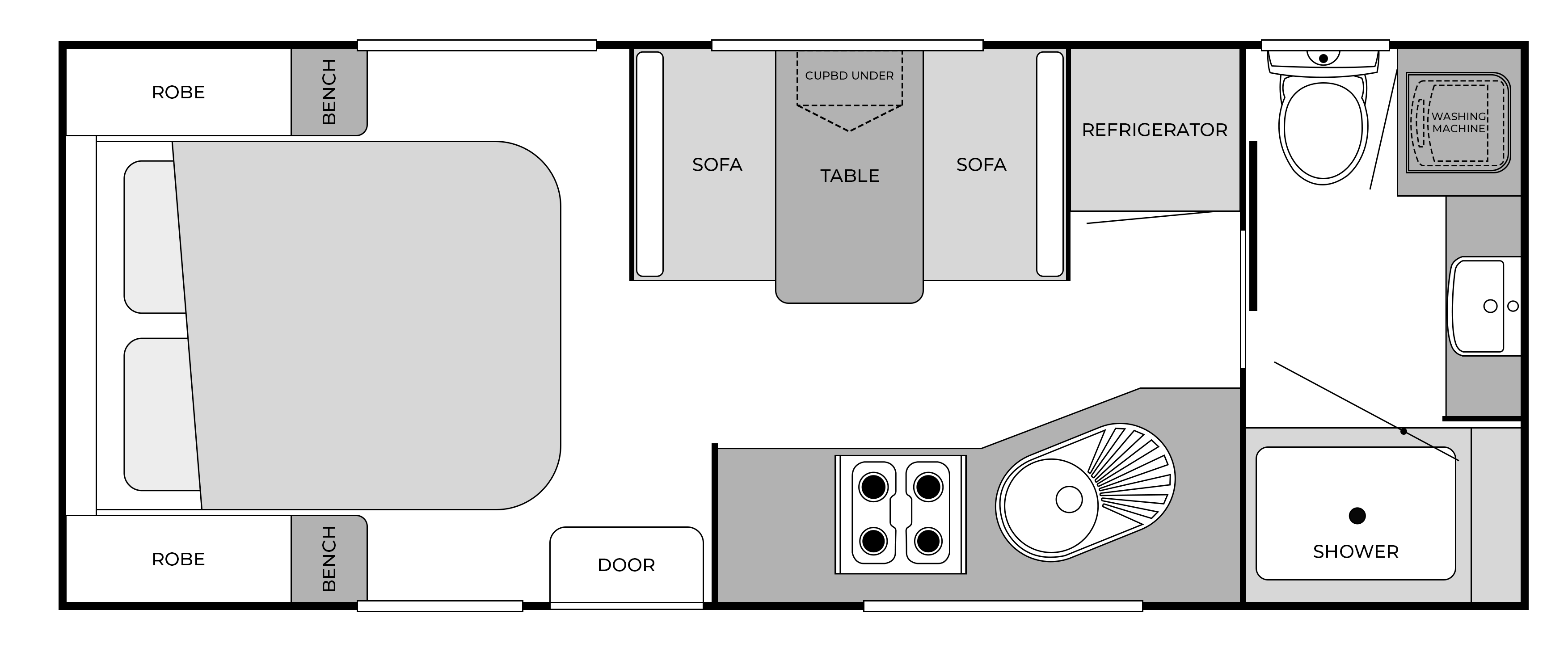 19’6FT Centre Door